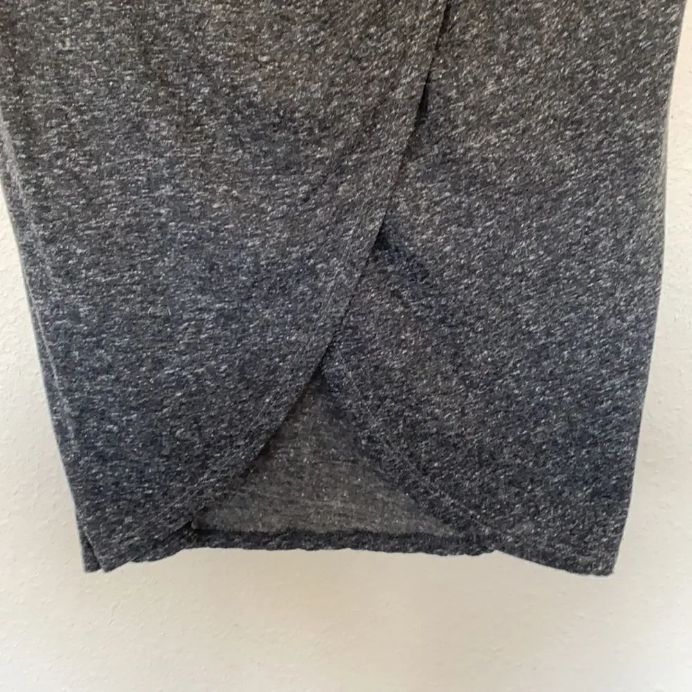 American Eagle Open Back Marled Heathered Grey Top - Picture 4 of 4